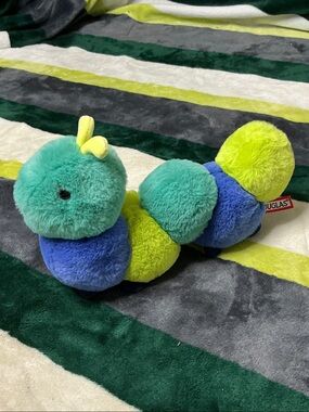 Douglas Bright Green & Blue Plush Caterpillar Stuffed Animal